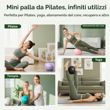 Carica l'immagine nel visualizzatore di Gallery, Slim Panda Palla Pilates Piccola,23-25cm Anti Scoppio Antiscivolo Palla Ginnastica con Cannuccia Gonfiabile,Soft PVC Pal