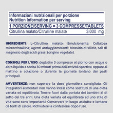 Carica l'immagine nel visualizzatore di Gallery, PROLABS – Citrullina Malato 90 Compresse 100% Vegan, Integratore Alimentare di L-Citrullina e Acido Malico Capsule 1000m
