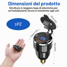 Carica l'immagine nel visualizzatore di Gallery, Presa USB C Moto DIN Charger 30W PD e 18W QC Dual USB Din Hella Socket