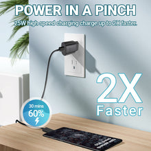 Carica l'immagine nel visualizzatore di Gallery, Caricatore Samsung USB C Rapido 25W with Cavo Caricabatterie Cable Type C Compatible per Samsung Galaxy S22 Plus/S22 /S2