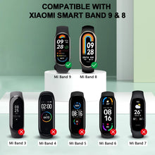 Carica l'immagine nel visualizzatore di Gallery, YLK 2 Pezzi Cinturini per Xiaomi Mi Band 9/8/10, Cinturino Silicone di Morbido Traspirante Solo per Xiaomi Mi Band 8/9/1