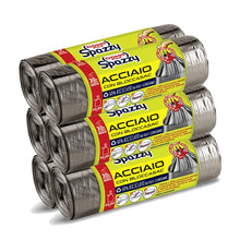 Carica l'immagine nel visualizzatore di Gallery, Domopak Spazzy Sacchi Nettezza Acciaio 30Lt - 6 Confezioni da 15 Pezzi
