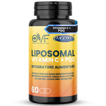 Carica l'immagine nel visualizzatore di Gallery, OVF Vitamina C Liposomiale 1000mg 60 Capsule Vegana Alto Dosaggio Formula con Vitamina C 1000mg + 5mg PQQ per Cps per Ma