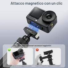 Carica l'immagine nel visualizzatore di Gallery, REYGEAK - Treppiede magnetico con bastone per selfie per DJI Osmo Action 5 Pro/4/3, maniglia per fotocamera estensibile 