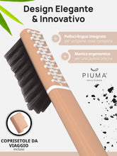 Carica l'immagine nel visualizzatore di Gallery, Piuma Care Spazzolino Denti Morbido in Bambù – Spazzolino Setole Morbide con Carbone di Bambù – Cura Dentale, Pulizia Pr