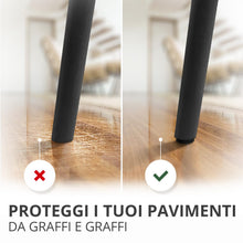 Carica l'immagine nel visualizzatore di Gallery, X-Protector Feltrini adesivi sedie - Feltrini per mobili 8 pezzi 15x11 cm