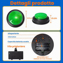 Carica l'immagine nel visualizzatore di Gallery, Set di buzzer di risposta a 4 colori – Giocattolo interattivo per aula e famiglia con 4 effetti sonori e luci