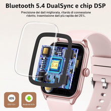Carica l'immagine nel visualizzatore di Gallery, Smartwatch Donna,1.83''Orologio Smartwatch Donna con Chiamate/Notifiche WhatsApp,120 Modalità Sportive, Sonno Cardiofreq