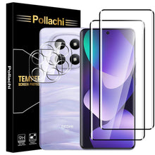 Carica l'immagine nel visualizzatore di Gallery, [2+2 Pellicola Vetro Temperato per Xiaomi Redmi Note 15 5G,2 Pellicola Fotocamera+ 3D Protezione Schermo Vetro Temperato