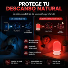 Carica l'immagine nel visualizzatore di Gallery, NXT - Lampada Notturna 620nm per Sonno e Relax | Illuminazione Rubino per Neonati e Adulti | Red Light Ricaricabile USB 