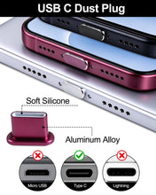 Carica l'immagine nel visualizzatore di Gallery, Set di tappi antipolvere per iPhone 18 Pro con accessori per la