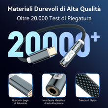 Carica l'immagine nel visualizzatore di Gallery, YISH Adattatore USB C Jack 3.5mm：Adattatore Cuffie USB Type C a Jack 3.5mm