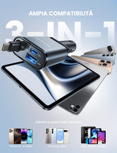 Carica l'immagine nel visualizzatore di Gallery, Lamicall 3-IN-1 Caricatore Auto USB C - [Super Compatto] 50W Carica Rapida