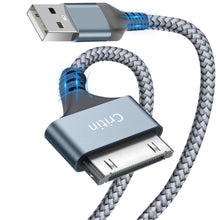 Carica l'immagine nel visualizzatore di Gallery, Cavo di ricarica USB a 30 pin, cavo di ricarica per i-Phone 4, ricarica e sincronizzazione rapida USB, compatibile con i