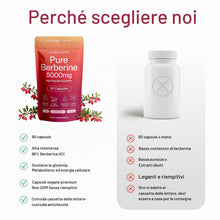 Carica l'immagine nel visualizzatore di Gallery, Berberina Pura 500 mg Alta Concentrazione, Estratto 10:1, 90 Capsule
