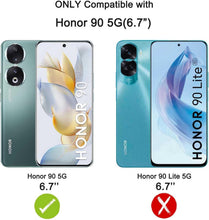 Carica l'immagine nel visualizzatore di Gallery, Captor Cover Trasparente per Honor 90 5G, Custodia TPU in Silicone Flessibile Morbida e Sottile, Alta Qualità con Bordo 