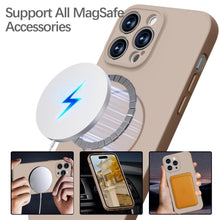 Carica l'immagine nel visualizzatore di Gallery, Cover Magnetica per iPhone 14 Pro Max Compatibile con MagSafe Cachi‌