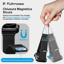 Carica l'immagine nel visualizzatore di Gallery, Fullmosa Cinturino Milanese Acciaio per Apple Watch 44mm 46mm 40mm 45mm