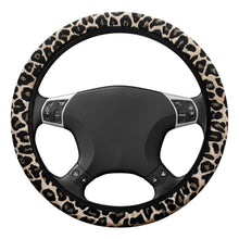 Carica l'immagine nel visualizzatore di Gallery, KOHVAN Coprivolante Auto Universale Leopardato, Copri Volante per Auto 38cm in Fibra Sintetica, Protezione Volante Antis