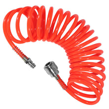 Carica l'immagine nel visualizzatore di Gallery, Tubo Aria Compressa 5m Tubo Spirale PU 5×8mm Rosso | Accessori Compressore Aria con Attacchi Rapidi