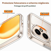 Carica l'immagine nel visualizzatore di Gallery, iVoler Anti Ingiallimento Chiaro Cover per Honor 400 5G, [Antiurto di Grado Militare] Trasparente Sottile Anti Graffio C
