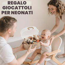 Carica l'immagine nel visualizzatore di Gallery, Sonaglio Neonato 0-3 Mesi Giochi Montessori Giochi Neonato 6-9 Mesi Giochi Sensoriali per Neonati Giochi Dentizione Neon