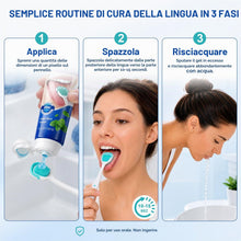 Carica l'immagine nel visualizzatore di Gallery, Kit per la pulizia della lingua in gel con spazzola per la lingua, pulisci