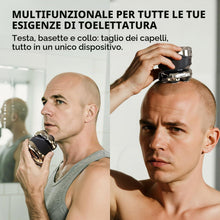 Carica l'immagine nel visualizzatore di Gallery, Rasoio Testa Calva Uomo -7D Rasoio Elettrico Barba - Capelli uomo Testa Impermeabile IPX7 Rasoio Elettrico Fluttuante Im