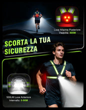 Carica l'immagine nel visualizzatore di Gallery, Mohard Luce Running con Luci Posteriore 1800mAh 9 Modalità &amp; 45° Regolabile