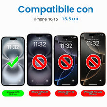 Carica l'immagine nel visualizzatore di Gallery, Mothca Vetro Temperato Opaco per iPhone 16/15, Pellicola Protettiva con Incisione Nanostrutturata, Anti-Impronte e Antir