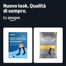 Carica l'immagine nel visualizzatore di Gallery, Healthcare by Amazon Calze a compressione graduata adatte per Viaggi, Aereo, Sport, Taglia S-M, 1 Paio