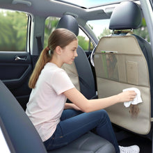 Carica l'immagine nel visualizzatore di Gallery, Viaviat Set di 2 tappetini per auto grandi e resistenti all'acqua, con 2 tasche in rete, protezione da polvere, fango e 