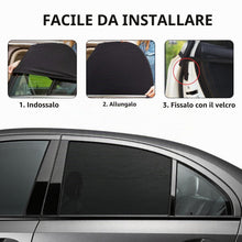 Carica l'immagine nel visualizzatore di Gallery, Tendine Parasole Auto Bambini, 2 Pezzi Parasole Finestrini Auto Piccola, Universale Tende Parasole Calza Finestrini Post