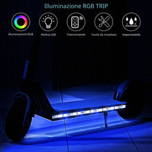 Carica l'immagine nel visualizzatore di Gallery, Striscia di luci per scooter elettrico, striscia di luci LED RGB per scooter elettrico con telecomando, striscia LED res