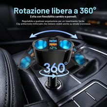Carica l'immagine nel visualizzatore di Gallery, Sdoppiatore Accendisigari Auto, 120W Accendisigari USB,Multipresa