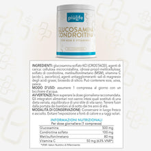 Carica l'immagine nel visualizzatore di Gallery, Glucosamina Condroitina MSM PiùLife 730 mg, 180 Compresse