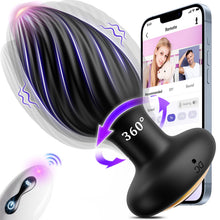 Carica l'immagine nel visualizzatore di Gallery, Vibratoreper Plug Anale-dilatatore Uomo, Dildo Anale Sexytoysys Uomo Donna Coppia con 7 Rotazione 7 Vibrazione, Vibrator