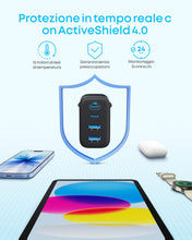Carica l'immagine nel visualizzatore di Gallery, Anker caricatore USB C 50W 4 porte con 2 USB C e 2 USB A