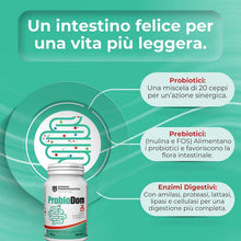 Carica l'immagine nel visualizzatore di Gallery, Probiotici e Prebiotici 20 Ceppi | Formula Completa - Bromelina Enzimi Digestivi e Vitamine | No Glutine e Lattosio | 12