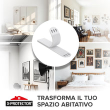 Carica l'immagine nel visualizzatore di Gallery, X-Protector Strisce Appendi Quadri - 20 Pairs Appendi Quadri Adesivi