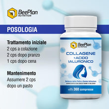 Carica l'immagine nel visualizzatore di Gallery, COLLAGENE 360 Compresse - Collagene Idrolizzato 2000 mg - Collagene e Acido Ialuronico - Pelle Luminosa, Articolazioni S