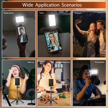 Carica l'immagine nel visualizzatore di Gallery, Telefono Luce Selfie, Luce per Foto Portatile Dimmerabile 2500-9000K CRI 95+ 3000mAh Batteria 120 LED con Treppiede e Cl