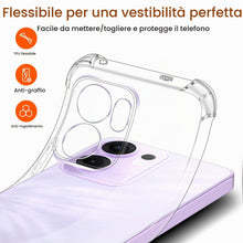 Carica l'immagine nel visualizzatore di Gallery, iVoler 3 in 1 Cover per Oppo Reno 13F 5G / Oppo Reno 13 FS 5G con 2 Pezzi Pellicola Vetro Temperato, Trasparente Antiurt