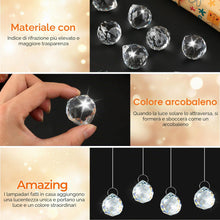 Carica l'immagine nel visualizzatore di Gallery, 35 Pz Acchiappasole Cristallo da Appendere, Acchiappa-Sole Prisma in Cristallo, Crystal Suncatcher Decorazione, Finestra