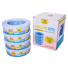 Carica l'immagine nel visualizzatore di Gallery, Mom's Aide Ricarica compatibile con Mangiapannolini Angelcare Maialino Foppapedretti &amp; Litter Locker II (4 ricariche), i