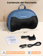 Carica l'immagine nel visualizzatore di Gallery, ELEHOT-Store Cuscino Massaggiante 4D con Riscaldamento, 3 Velocità