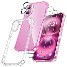 Carica l'immagine nel visualizzatore di Gallery, FLLAO 4 in 1 Cover per iPhone 16, Trasparente