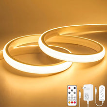 Carica l'immagine nel visualizzatore di Gallery, Striscia LED COB, luce bianca calda, dimmerabile, con telecomando