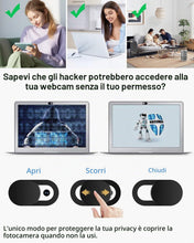 Carica l'immagine nel visualizzatore di Gallery, 10 Pezzi Copertura Privacy per Webcam, Cover Scorrevole Ultra Sottile per Laptop/MacBook/Smartphone/iPad