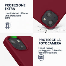 Carica l'immagine nel visualizzatore di Gallery, kwmobile Cover per iPhone 13 Custodia - Back Case per Smartphone in Silicone TPU - Protezione Gommata - rosso rabarbaro